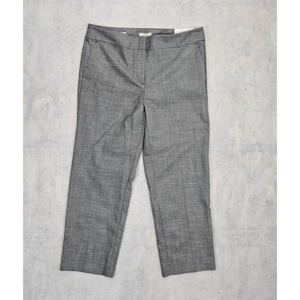 Ann Taylor‎ LOFT Pants 12p 12 NEW Pencil Stretch Crap Dress Slacks Gray Office